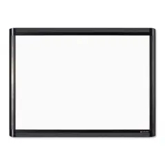 U Brands PINIT Black 24" x 18" Aluminum Frame Magnetic Dry Erase Board