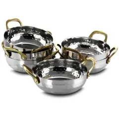 Gibson Home&reg; Lannister 5'' Stainless Steel Mini Serving Bowl Cookware Set