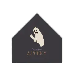 Spooky Ghost House Shaped Canvas
