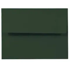JAM Paper 4.375" x 5.75" Premium Invitation Envelopes, 50ct. Dark Green