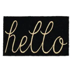 DII&reg; Hello Doormat Black