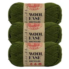 3 Pack Lion Brand&reg; Wool-Ease&reg; Recycled Solid Yarn Olive