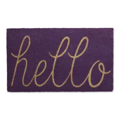 DII&reg; Hello Doormat Purple