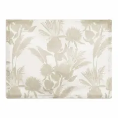 Tones Protea Blooms Cotton Twill Placemat Cream