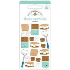 Doodlebug S'more Fun Sprinkles Adhesive Enamel Shapes