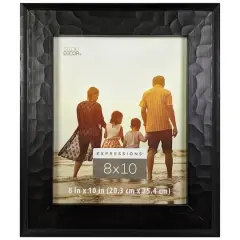 Expressions&trade; 8" x 10" Black Hammered Frame by Studio D&eacute;cor&reg;