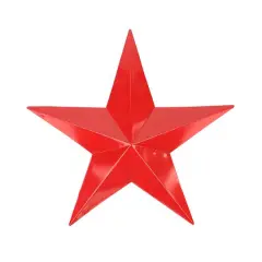 11.5" Scarlet Red Country Rustic Star Indoor/Outdoor Wall Decoration
