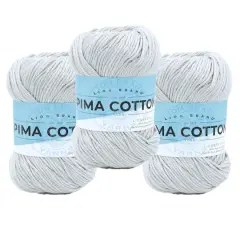 3 Pack Lion Brand&reg; Pima Cotton Yarn Stone