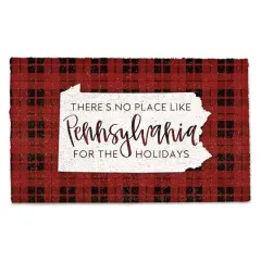 There's No Place Like Pennsylvania for the Holidays Doormat