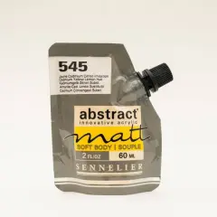 Sennelier Matt Abstract&reg; Acrylic, 60mL 545 Cadmium Yellow Lemon Hue