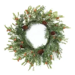 24" Pine Cone Wreath