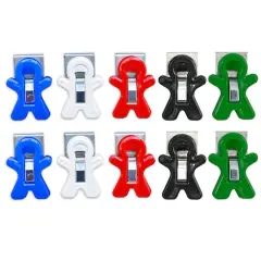 The Pencil Grip&trade; Magnet Man&reg; Assorted Colors Magnetic Clips, 10ct.