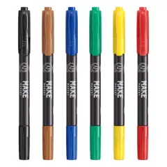 Dual Tip Fabric Ink Markers by Make Market&reg;