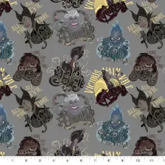 Disney Villains All Evil Cotton Fabric