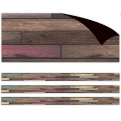 Teacher Created Resources Reclaimed Wood Design Magnetic Border, 72ft.