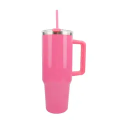 40oz. Neon Stainless Steel Insulated Tumbler by Celebrate It&trade; Pink