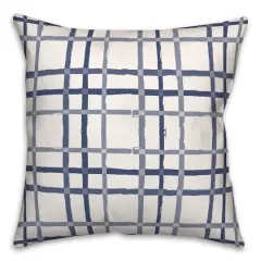 Blue & Gray Plaid Pillow