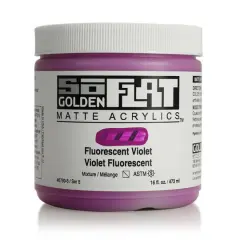 Golden&reg; SoFlat Matte Acrylic Paint, 16oz. Fluorescent Violet