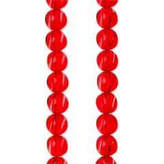 Ruby Cut Glass Round Beads, 10mm by Bead Landing&trade;