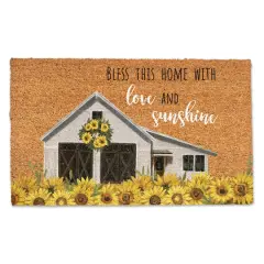 Sunflower House Typography Doormat