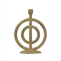 Hello Honey&reg; 13" Sand Ringed Taper Candle Holder