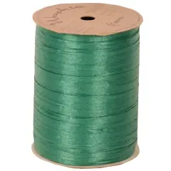 JAM Paper 1/4" Raffia Ribbon Green