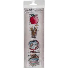 Stamper's Anonymous Tim Holtz&reg; Schoolhouse Mini Blueprints Strip Cling Stamps