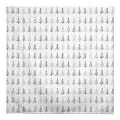 58" Christmas Tree Sketches Tablecloth