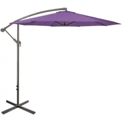 10ft. Offset Outdoor Patio Umbrella Purple