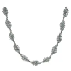 6ft. Silver Wavy Tinsel Garland by Ashland&reg;
