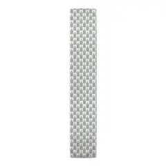 Mid Mod Leaves Indoor/Outdoor Table Runner Green