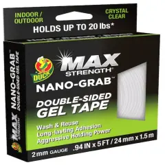 Duck Max Strength&reg; Nano-Grab&trade; Gel Mounting Tape