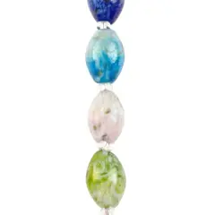 Multicolor Lampwork Glass Marbled Beads by Bead Landing&trade;