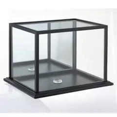 Black Football Helmet Display Case with Mirror Back by Studio D&eacute;cor&reg;