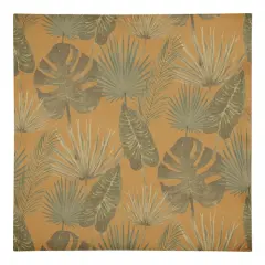 Tropical Palm Cotton Twill Napkin Yellow