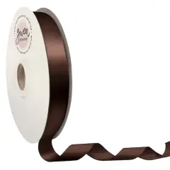 Gwen Studios Double Faced Satin Ribbon Brown
