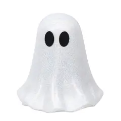 9" Iridescent Glitter Ghost Tabletop D&eacute;cor by Ashland&reg; White