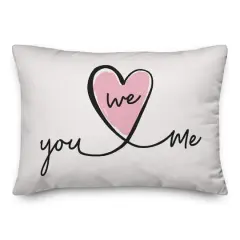 You, Me, We Throw Pillow