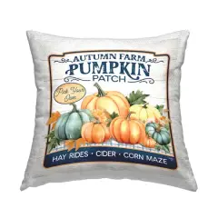 Stupell Industries Autumn Farm Pumpkin Patch Outdoor Printed Pillow