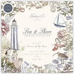 Craft Consortium Sea & Shore Double-Sided Paper Pad, 6" x 6"