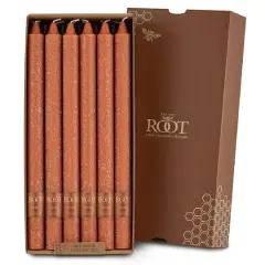 Root Candles 12" Unscented Timberline&trade; Arista&trade; Taper Candles, 12ct. Rust