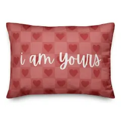 I am Yours & You are Mine Valentine's Day Throw Pillow