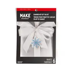 Snowflake Diamond Art Gift Tag Kit by Make Market&reg;