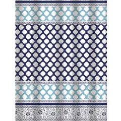 Bath Bliss Lattice Design Shower Curtain