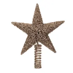 Hello Honey&reg; 12" Gold Plastic & Metal Star Tree Topper