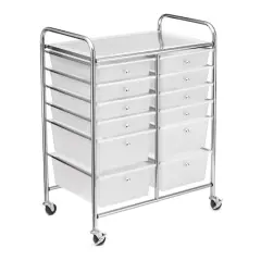 Clear 12 Drawer Rolling Cart by Simply Tidy&trade;