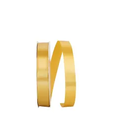 JAM Paper 7/8" x 100yd. Single Face Satin Allure Ribbon Golden Ale