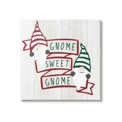 Stupell Industries Sweet Gnome Banner Phrase Canvas Wall Art