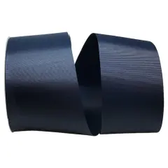 The Ribbon Roll 3" x 50yd. Grosgrain Allure Solid Ribbon Navy