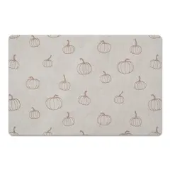 Dusty Rose Mini Pumpkin Pattern Floor Mat